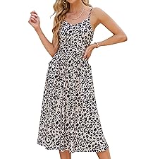 YATHON casual dress for women fit and flare summer beach midi length floral prints aline wedding