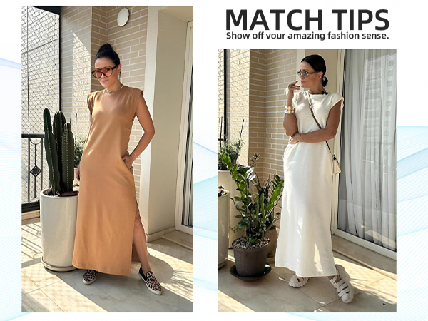 match tips with any shoes, shoulder bag, sunglesses for casual look