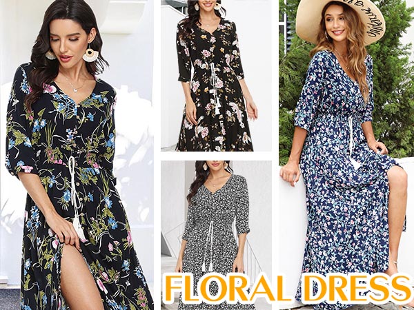 FLORAL MAXI DRESSES