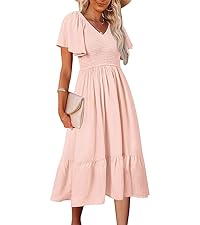 Smocked Midi Dress 