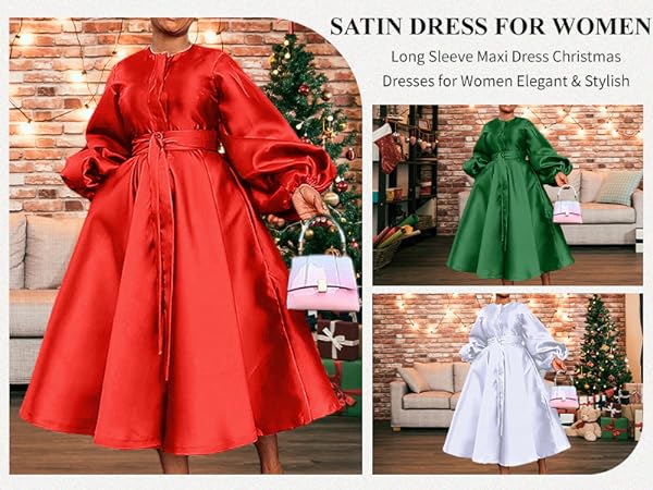 Satin Dress for Women