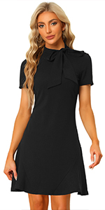 Tie Neck Dress