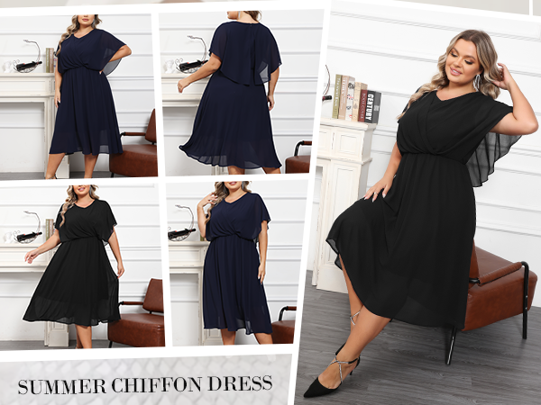 womens casual dresses plus size