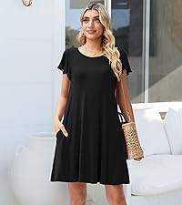 womens summer short sleeve dresses