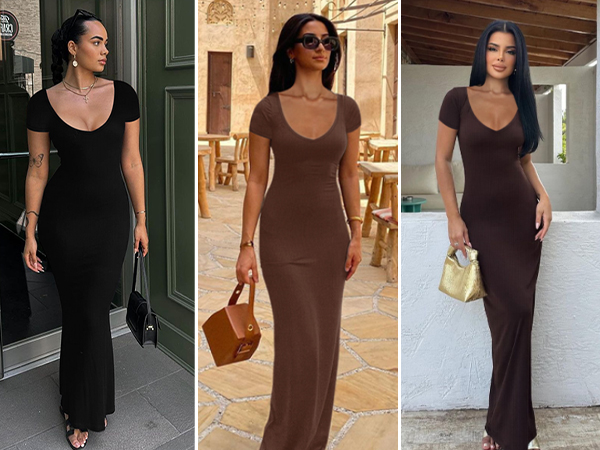 vestidos elegantes de mujer,v neck dress for women,tight dress,bodycon maxi dress,lounge wear