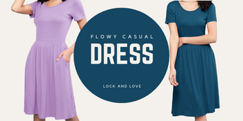 COMFY CASUAL DRESS LOCK AND LOVE