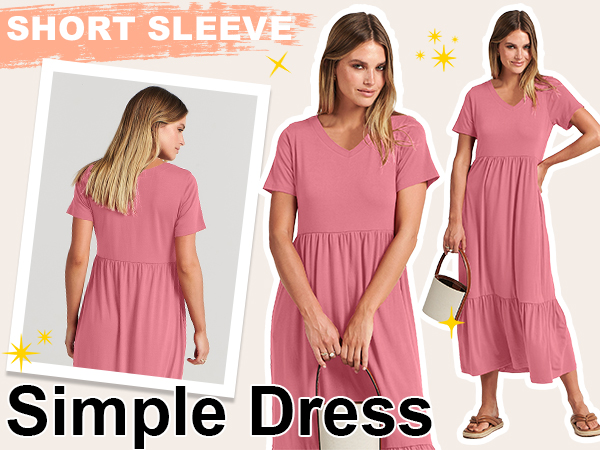 Short Sleeve Beach Dress