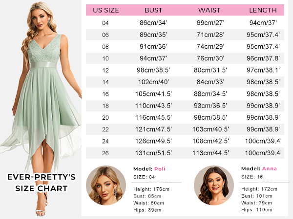 207A+ size chart