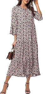 Casual Bohemian Flowy Maxi Dress