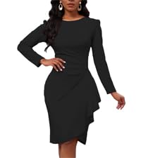 womens long sleeve bodycon dress