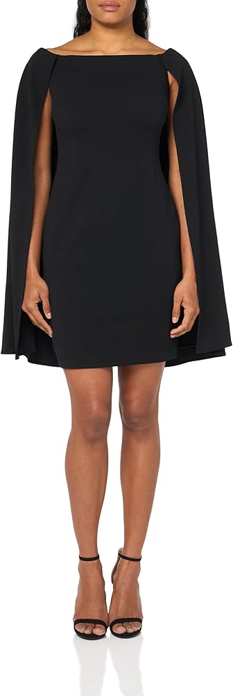 Adrianna Papell Women's Off Shoulder Cape Dress