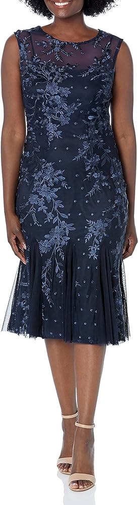 Alex Evenings Women's Short Embroidered Dresses