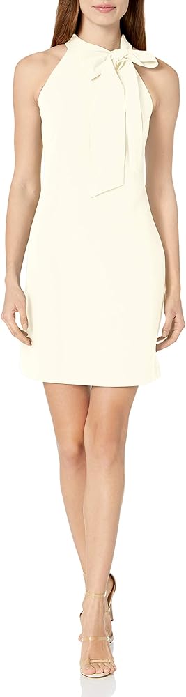 Vince Camuto Women's Halter Bow Neck Dress