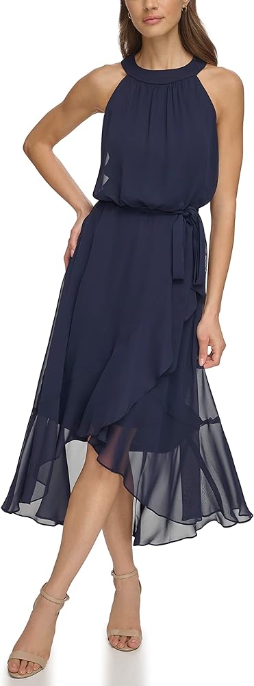 Jessica Howard Women's Wedding Guest Sleevless Chiffon Dress