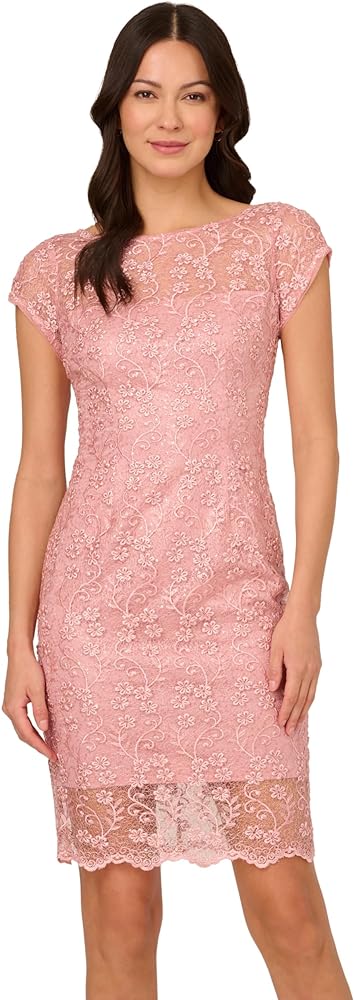 Adrianna Papell Women's Sheath Lace Dress