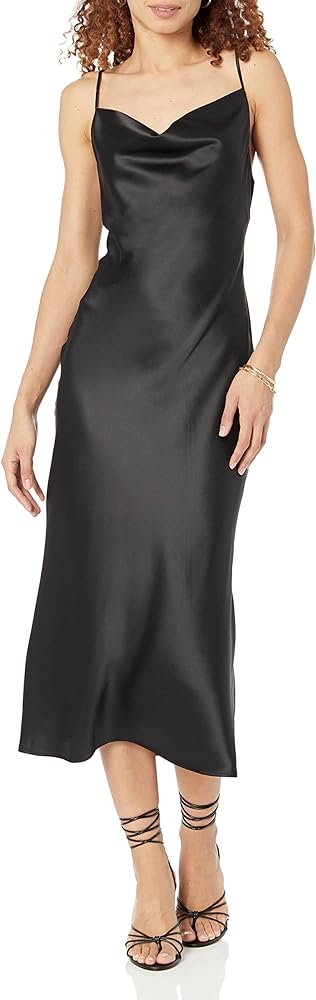 The Drop Women's Scarlett Cowl-Neck Slip Dress