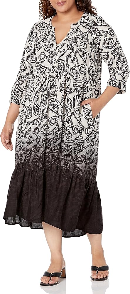 Women's Plus Size Dress Artistry Tiered