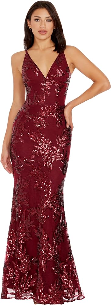 Dress the Population Women's Sharon Mermaid Maxi Dress