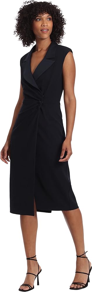 Maggy London Women's Tuxedo Blazer Wrap Dress