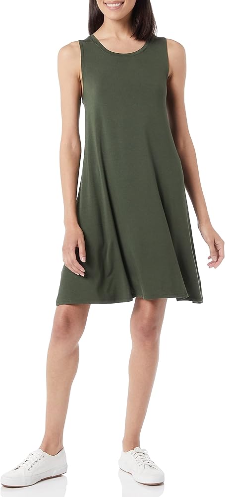 Amazon Essentials Women's Tank Swing Dress (Available in Plus Size)