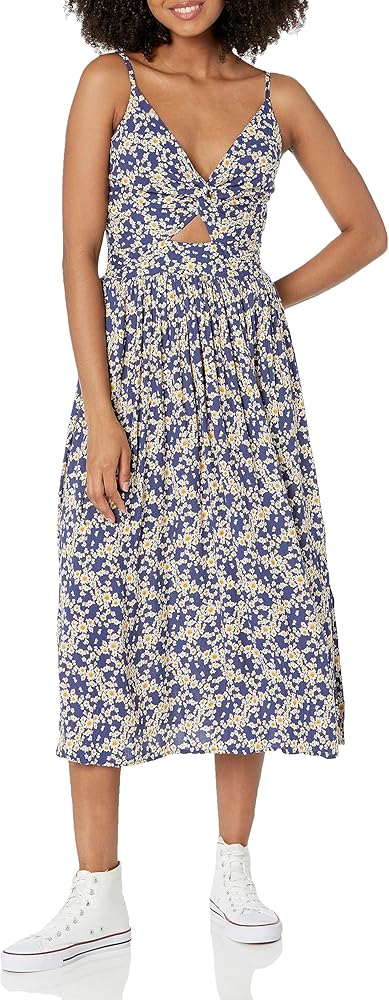 Angie Women's Twist Front Midi Dress