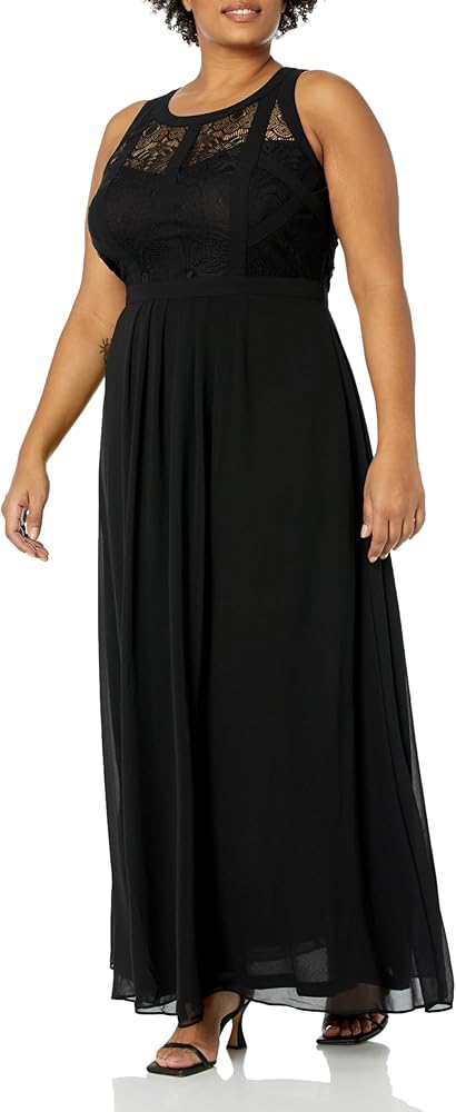 City Chic Women's Citychic Plus Size Maxi Panelled Bodice