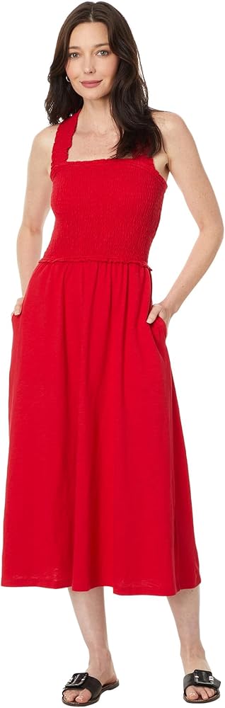 Tommy Hilfiger Women's Smocked Midi Dress