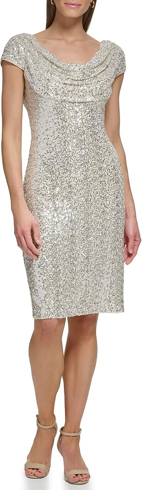 Eliza J Women's Cap Sleeve Cocktail Dress