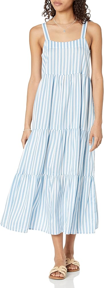 The Drop Women's Britt Tiered Maxi Tent Dress