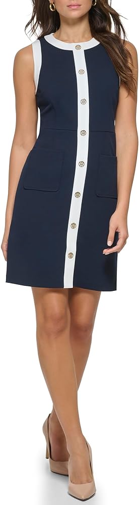 Tommy Hilfiger Women's Mini Houndstooth Knit Dress