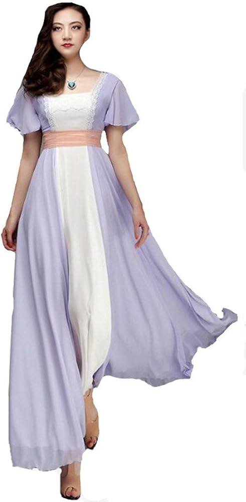 Titanic Rose Chiffon Celebrity Dress Evening Dress Prom Gown Maxi Dress