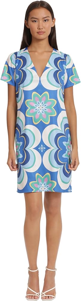 Donna Morgan Women's Sleek V-Neck Shift Dress