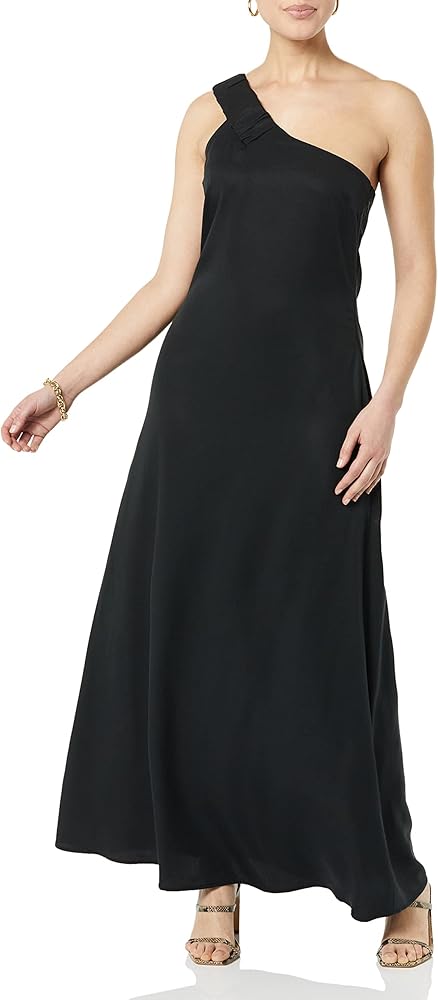 TEREA Women's Sylvie One Shoulder Maxi Dress