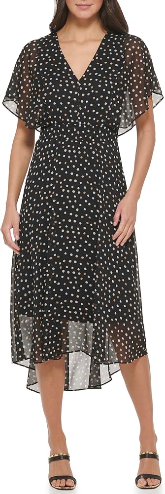 DKNY Women's Fit and Flare Midi Dress