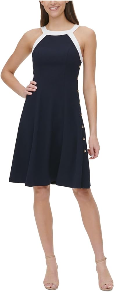 Tommy Hilfiger Women's Petite Fit and Flare Dress