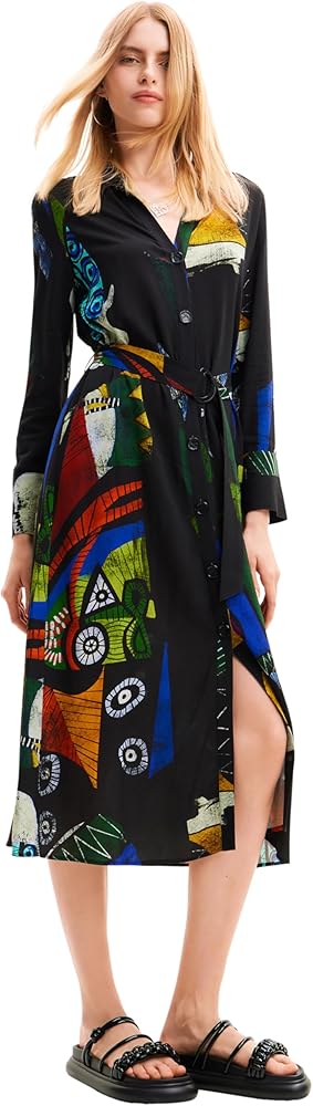 Desigual Women's Dress Long Sleeve