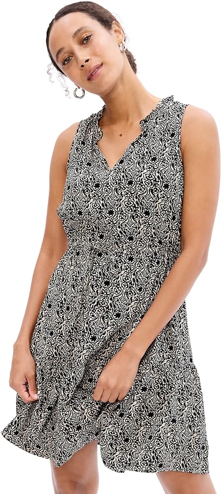 GAP Women's Sleeveless Split Neck Dress