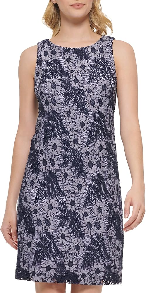 Jessica Howard Women's Style Shift Sleeveless Lace