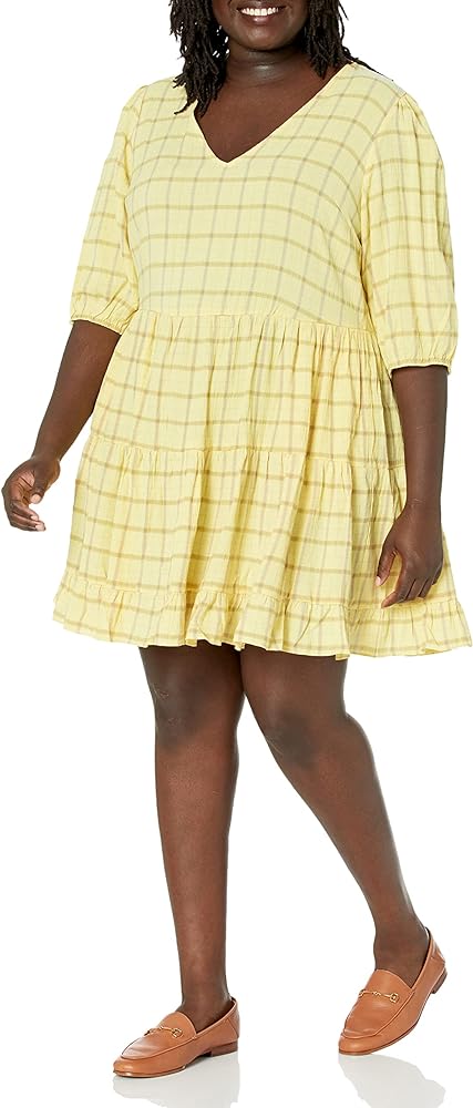 City Chic Women's Dress Flirty Check