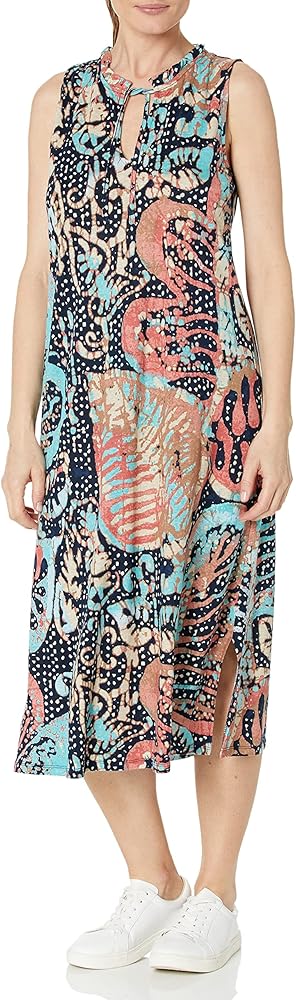 NIC+ZOE Women's Batik Stamp Dress