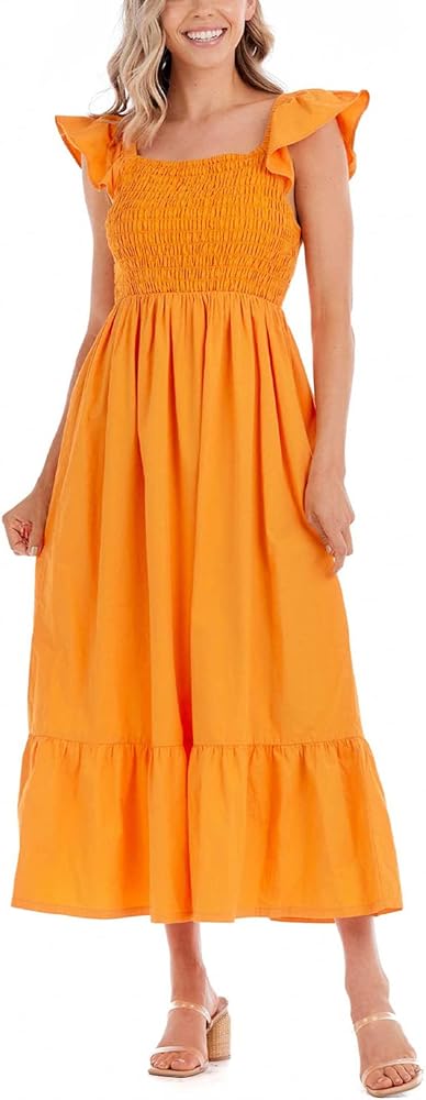 Mud Pie Women's Keya Smocked Maxi Dress