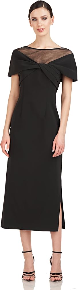 JS Collections Women's Tillie Tea Length Sheath Dress