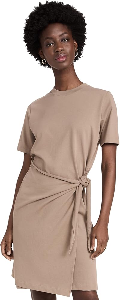 Vince Women's Short Sleeve Side Tie Dress