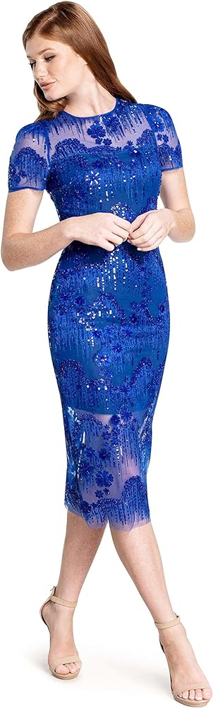 Dress the Population Women's Lia Bodycon Midi Dress