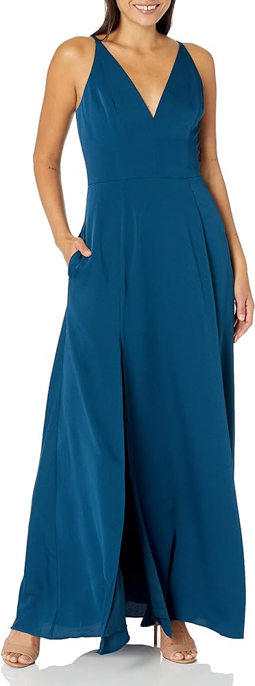 Dress the Population Women's Parker Fit and Flare Maxi Dress