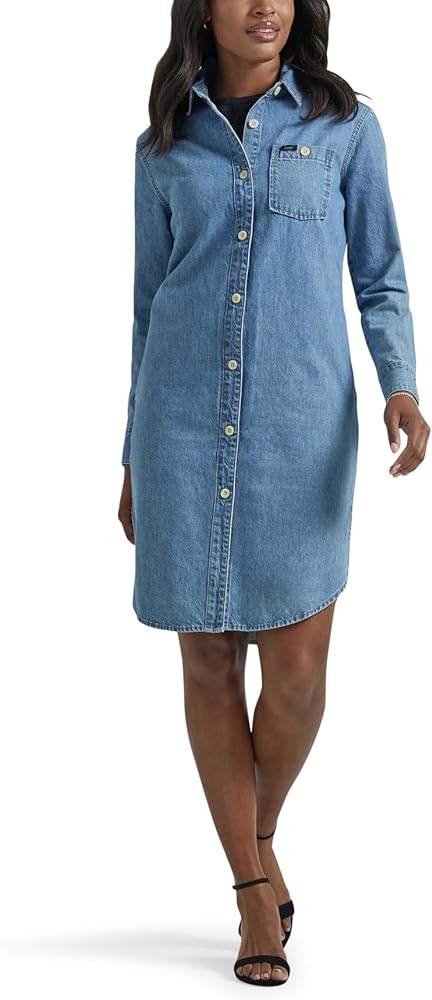 Lee womens Legendary All Purpose Long Sleeve Denim Dress