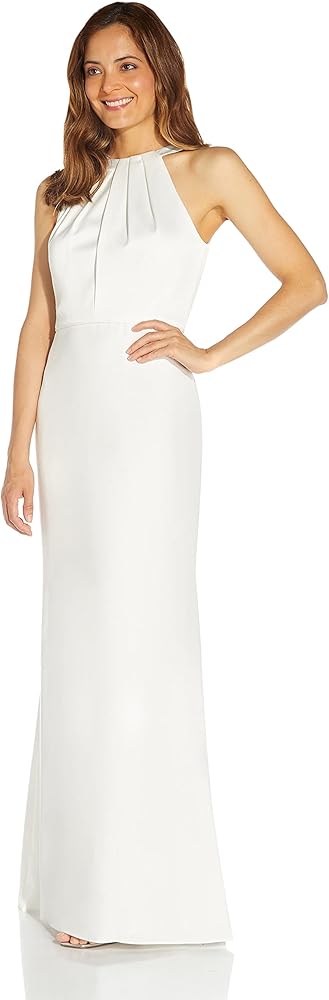 Adrianna Papell Women's Satin Crepe Gown