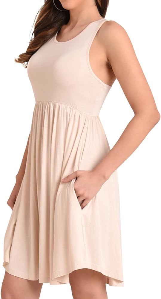 Miss Lavish London Sleeveless Dresses for Women - 2024 Casual Summer Dresses, Flowy Day Dress