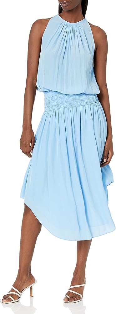 Ramy Brook Women's Audrey Sleeveless Midi Dress, Misty Blue