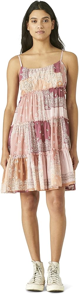 Lucky Brand Women's Tiered Mini Dress